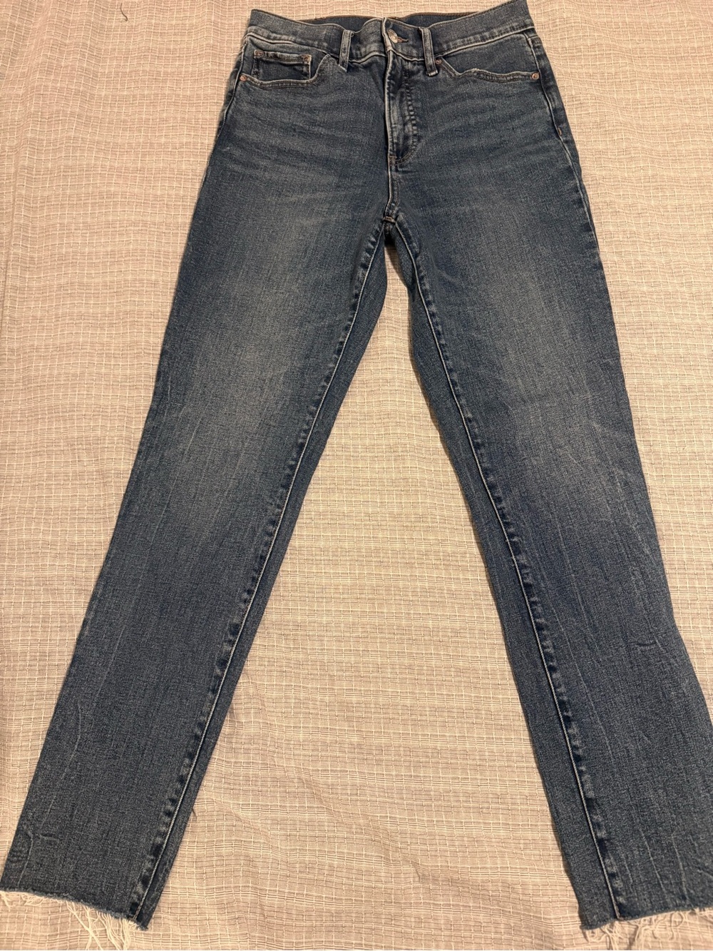 Express Women's Skinny Jeans in Faded Dark Blue
